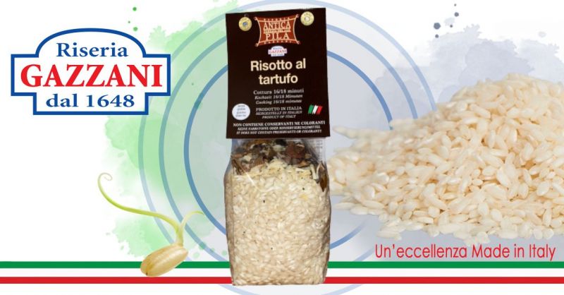 RISERIA GAZZANI 1648 - Promozione miglior riso carnaroli al tartufo pronto da cuocere GLUTEN FREE